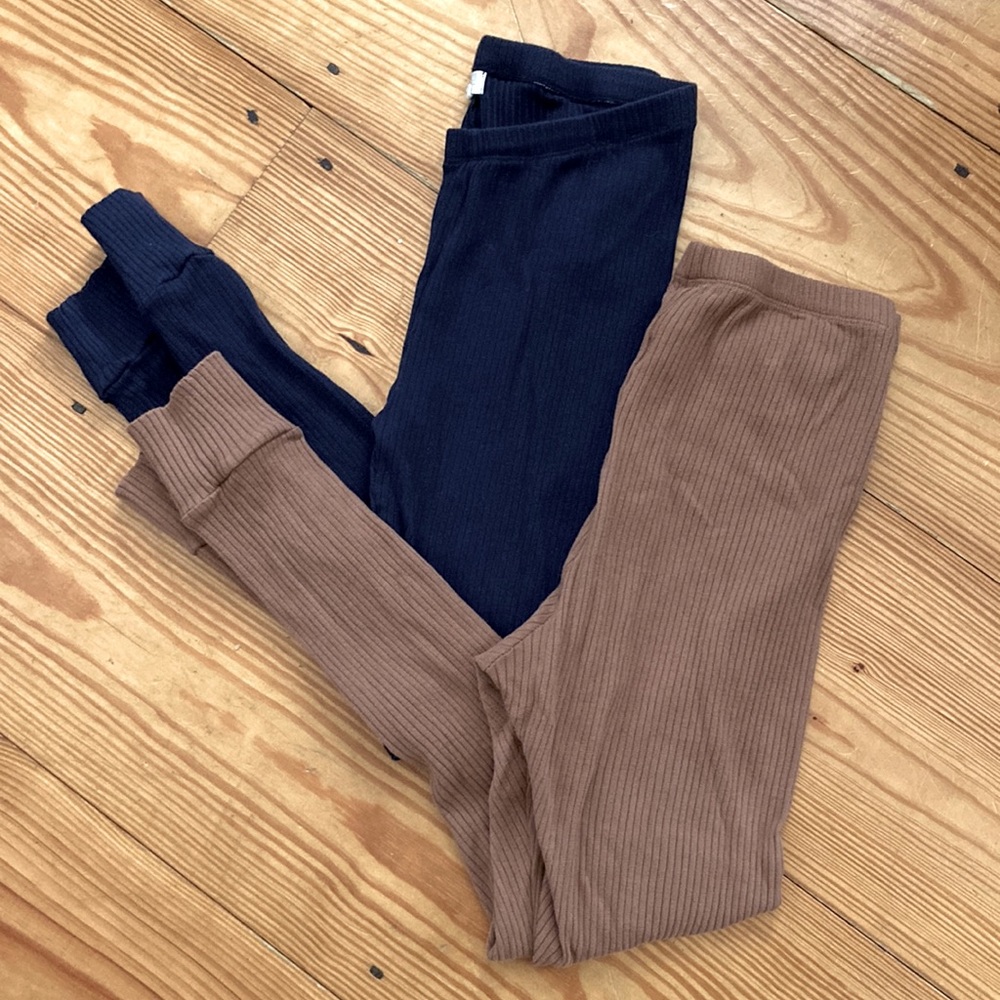 The Simple Folk Bundle Organic Cotton ribbed leggings size US 14
